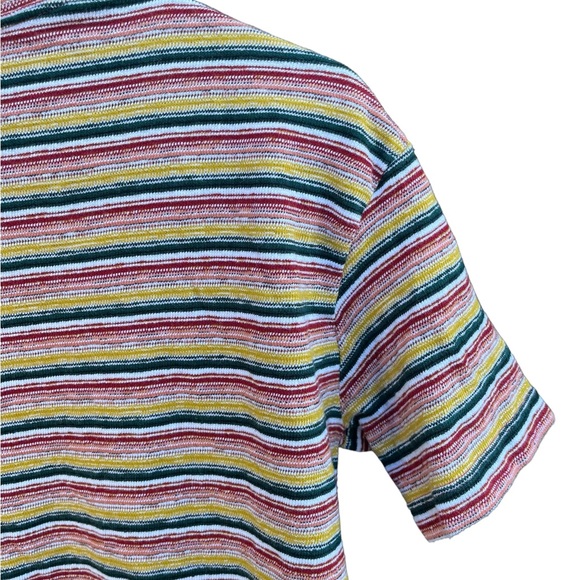 Madewell Retro vintage feel Textured Easy Crop Tee‎ in Stripe size small - Picture 8 of 16